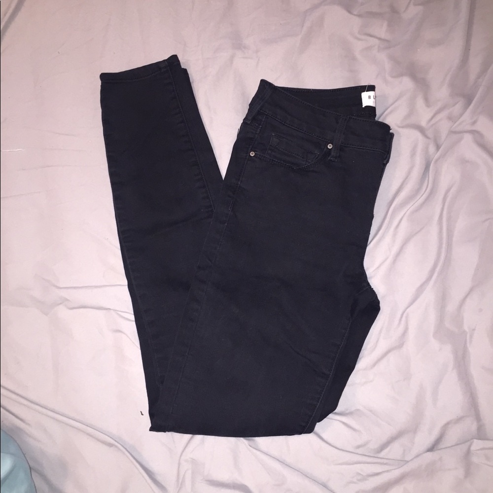 Pacsun Bullhead Black mid rise skinniest jeans